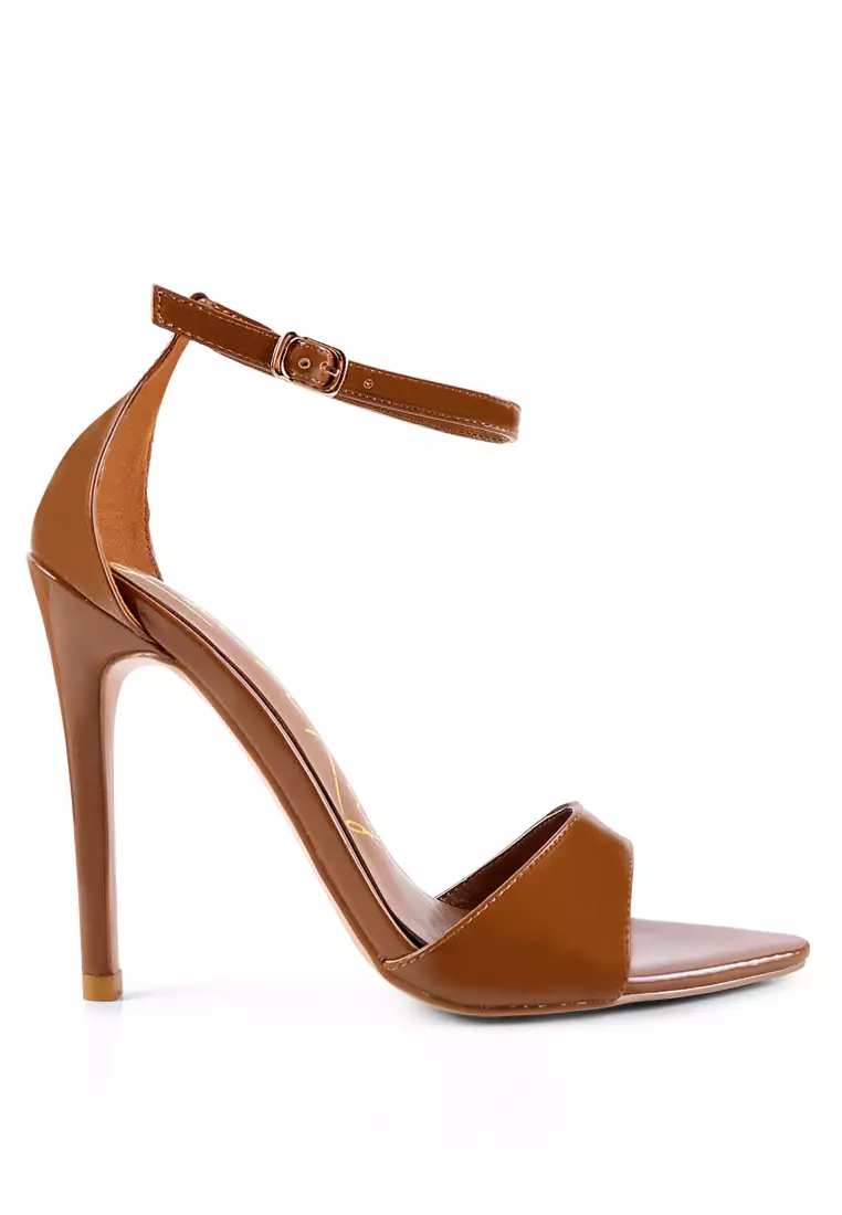 Discount on London Rag  shoes - SKU: Macchiato Ankle Strap Stiletto Heeled Sandals