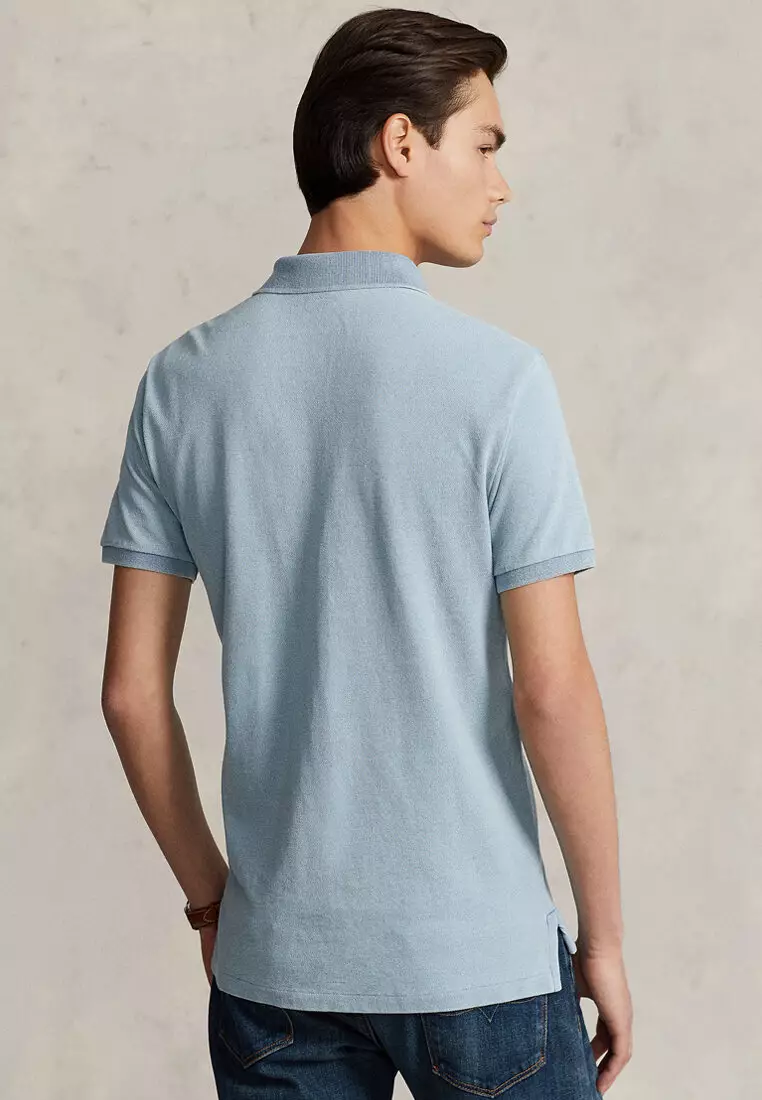 Custom Slim Fit Mesh Polo Shirt