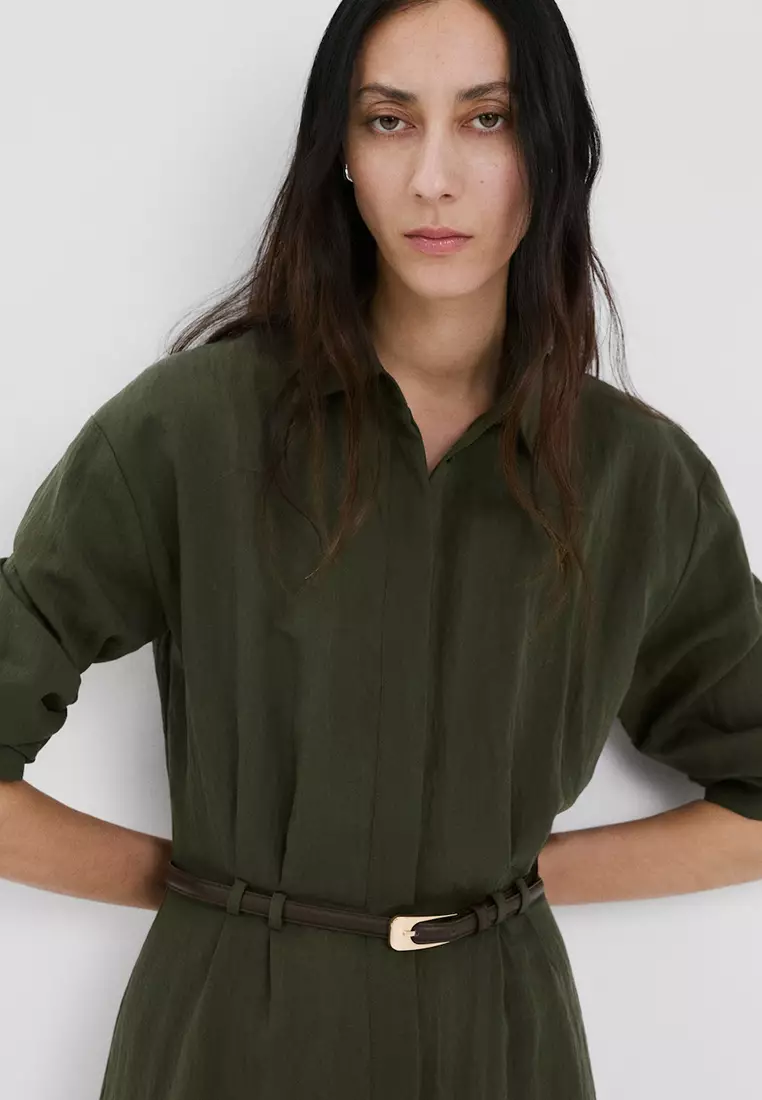 Belted Shirt Dress
