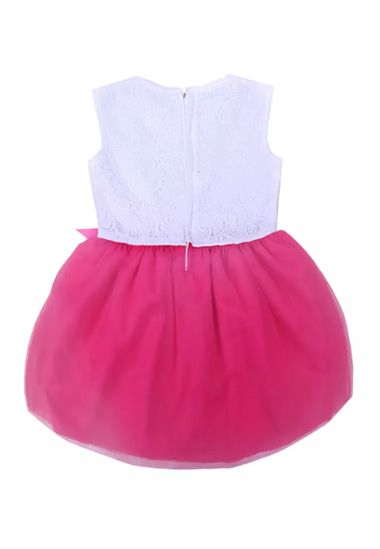 Two Mix Dress Anak Perempuan Dress Tutu 4031 2-8