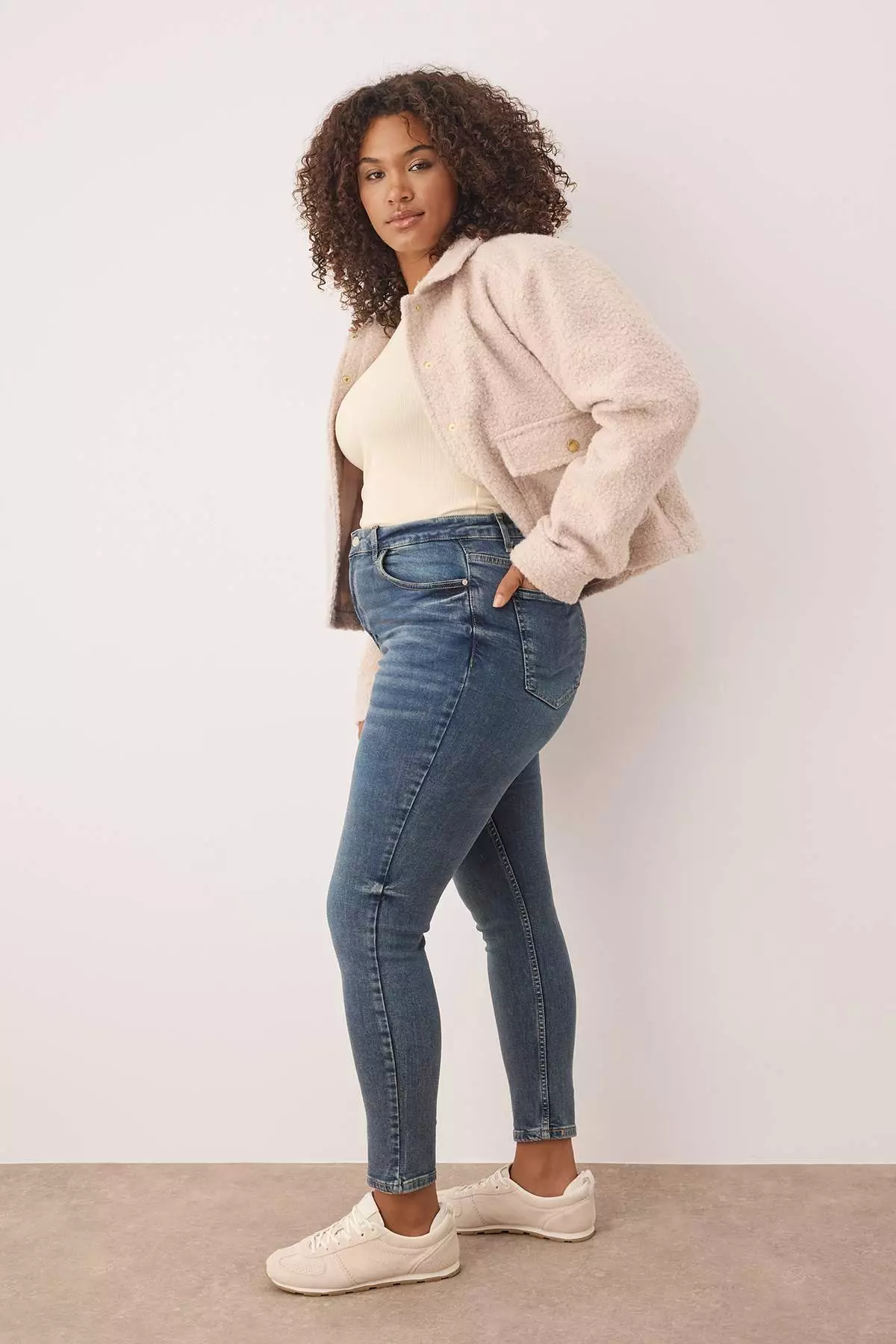 High Waist Stretch Skinny Jeans
