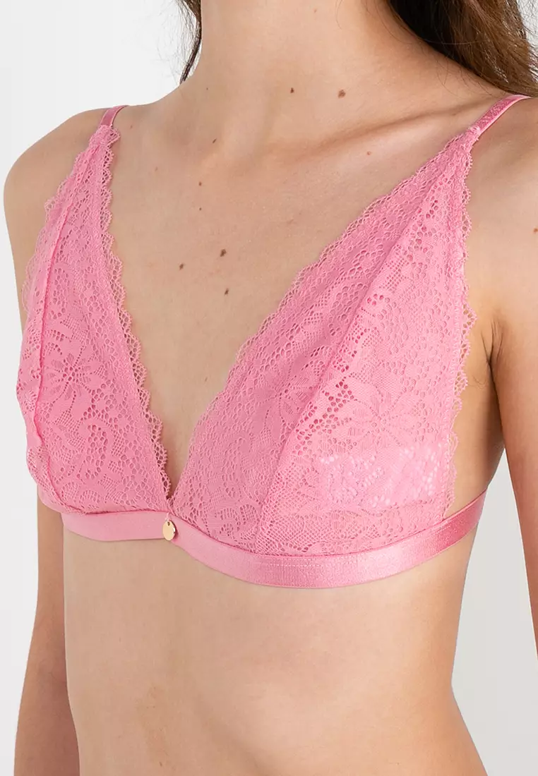 Buy Cotton On Body Cassie Lace Apex Bralette in Sea Pink 2024 Online