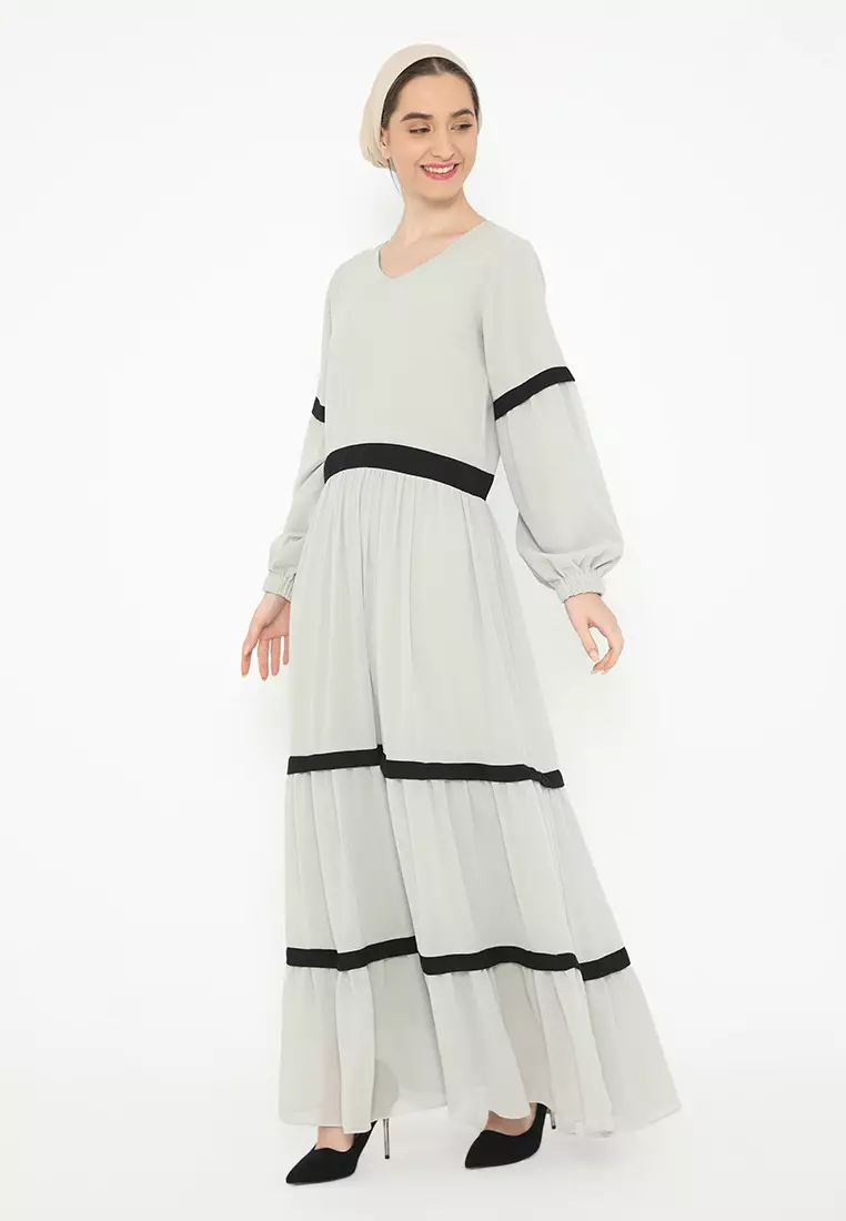 Belvina Dress Light Grey