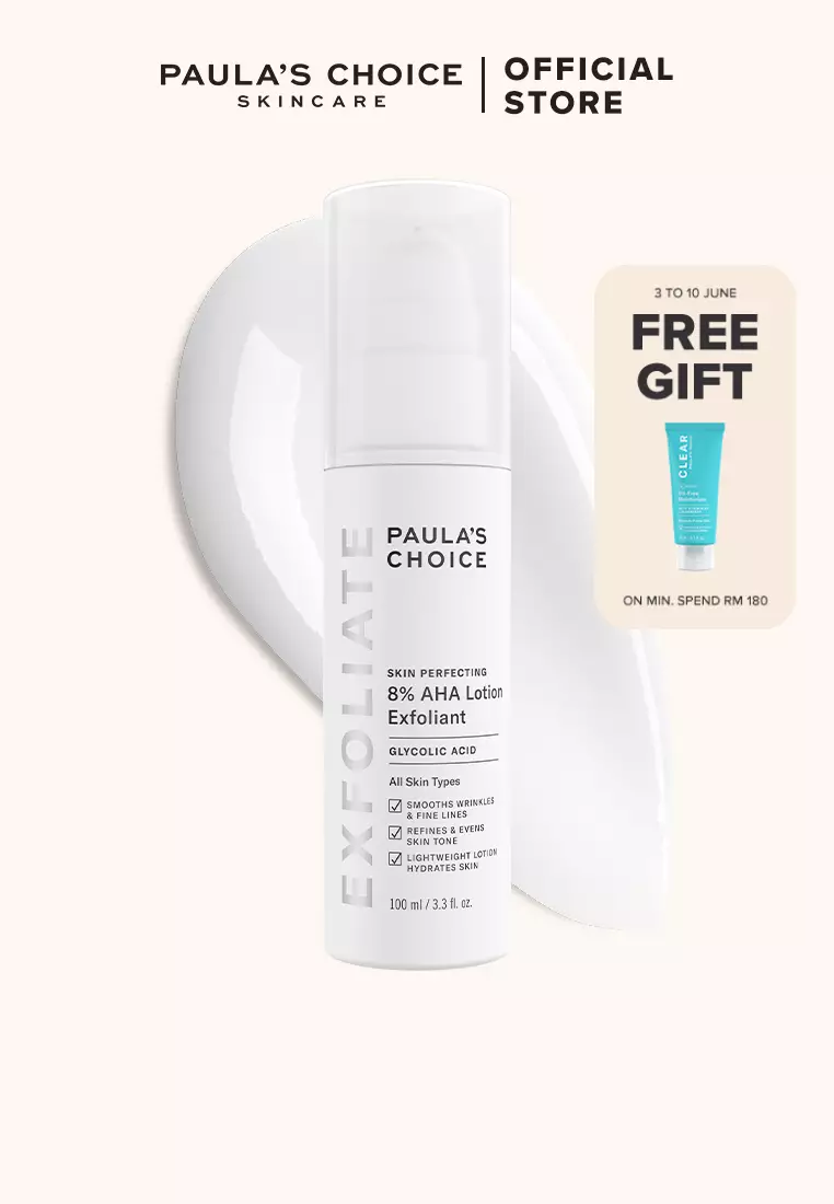 Buy Paula's Choice Skin Perfecting 8% AHA (Glycolic Acid) Lotion 100 ml  Online