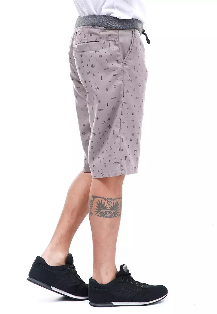 Rissham Celana Pendek Chino Pria Simple Casual Short Pants Material Cotton ORIGINAL - Mocca