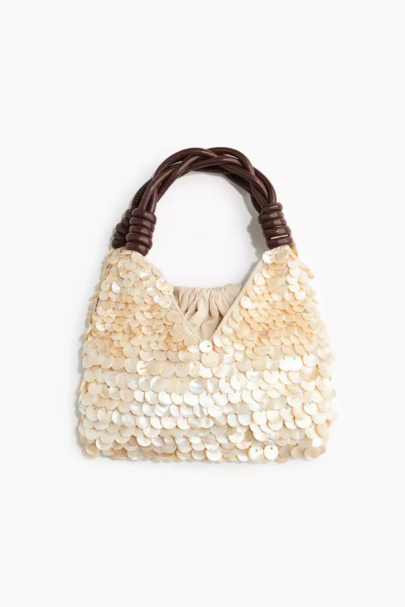 Sequined handbag