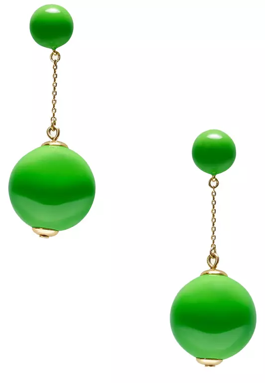 Have A Ball Linear Earrings in KS Green K9591