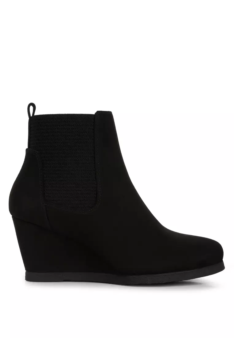 Wedge sale ankle booties