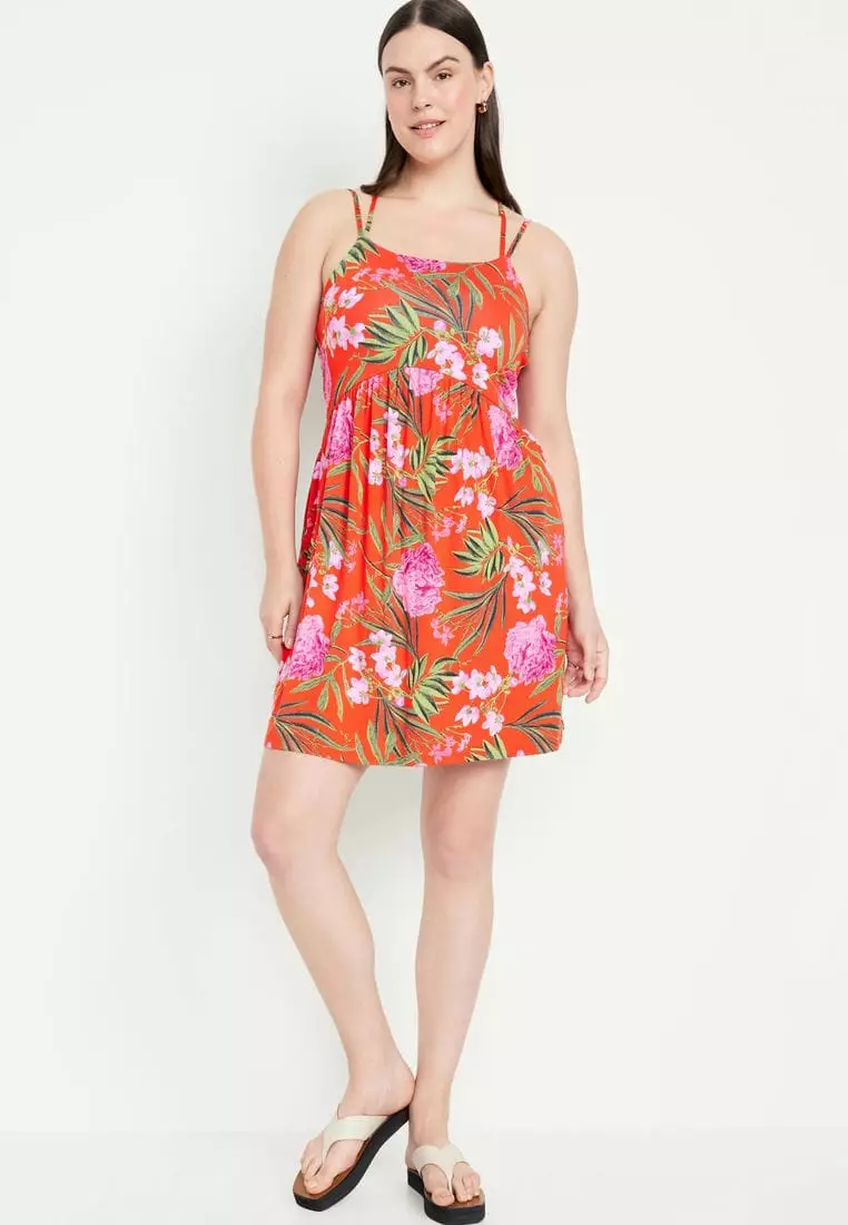 fit & flare strappy mini dress Black Fit And Flare Dress Strappy Mini main image 1
