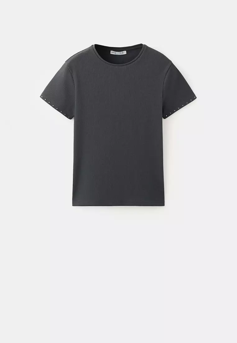 Short-Sleeve Studded T-Shirt