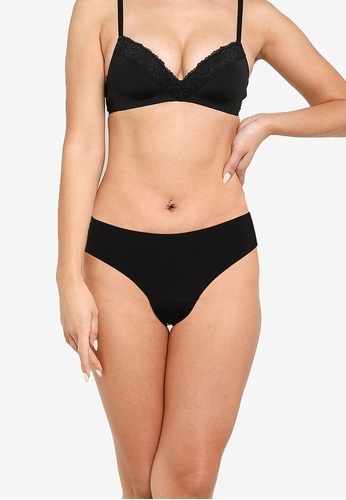 Old Navy black Soft-Knit No-Show Hipster Underwear 14907USD5740A9GS_1