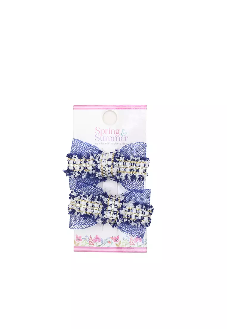 Olivia Hairclip (pairs) Electric Blue