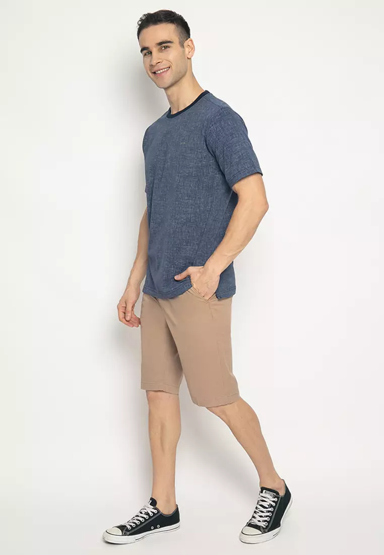 LGS - Celana Chinos Pendek Pria - Katun - Reguler Fit - Stretch - CSS.581.S080