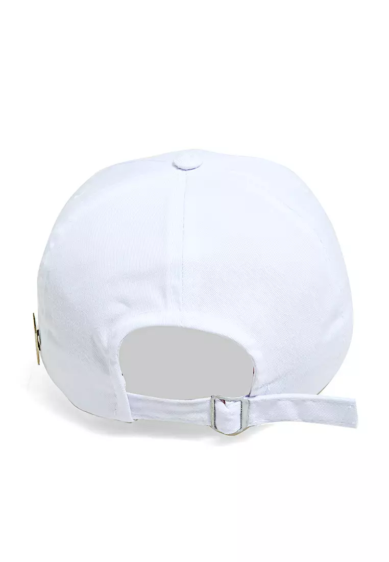 Drsh Topi Baseball Aksesoris Fashion Pria Wanita Bordir YOURS Resizable Strap Material Dril ORIGINAL - White