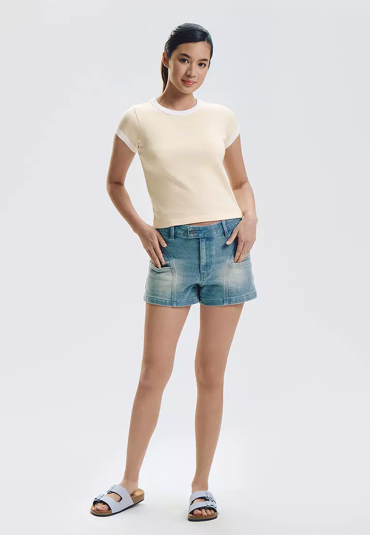 Slim Ringer Graphic T-shirt