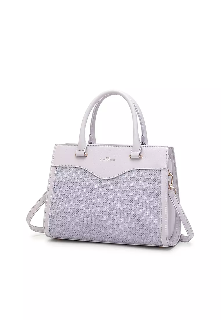 Women's Top Handle Bag / Sling Bag / Crossbody Bag (Tas Selempang / Tas Tangan) - Ungu