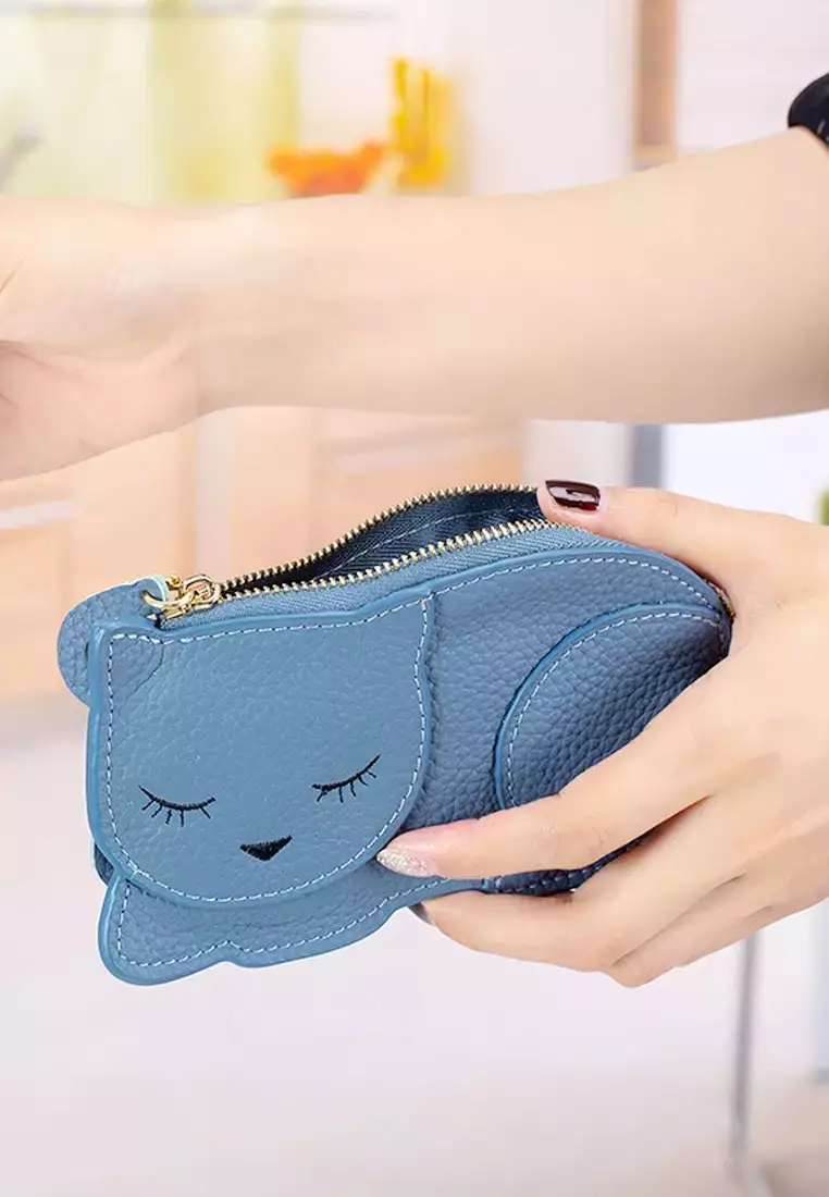Leather Kitten Ultra-Thin Coin Purse