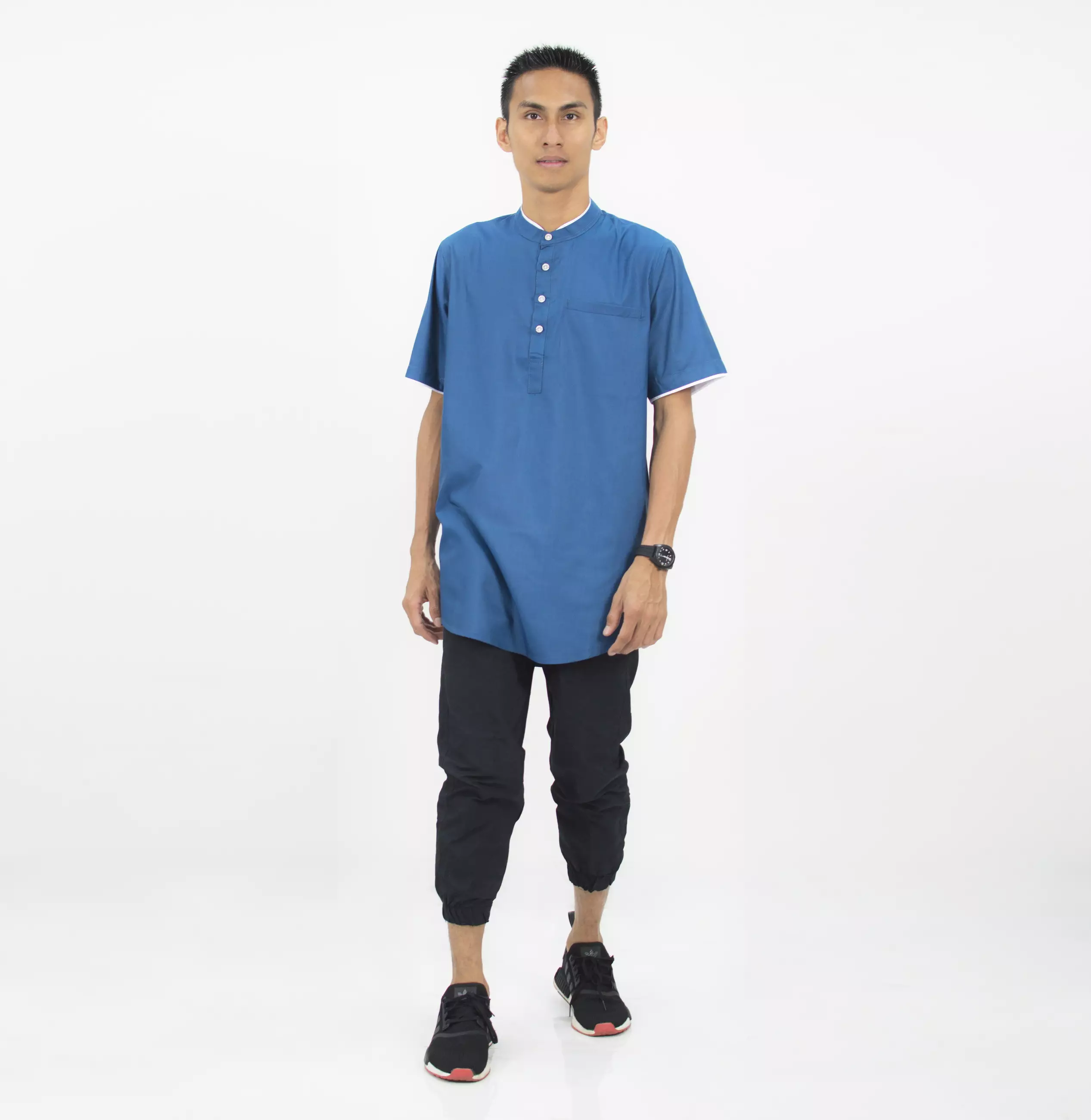 JAMIL Kemeja Koko Lengan Pendk Baju Koko Lengan Pendek Kurta Kemeja Kurta Pakistan - INDIGO