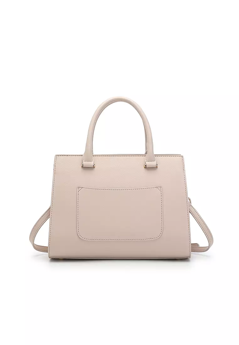 Women's Top Handle Bag / Sling Bag / Crossbody Bag - Beige