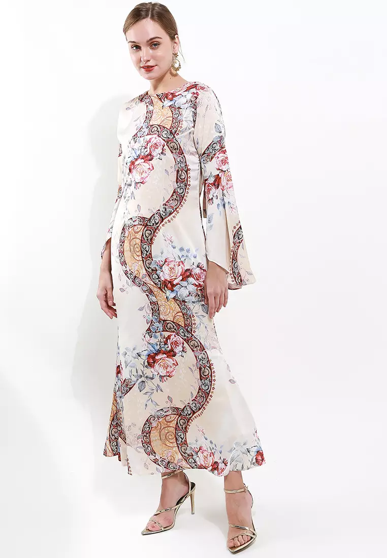 Chanira Festive Bella Gamis-Cream Multi
