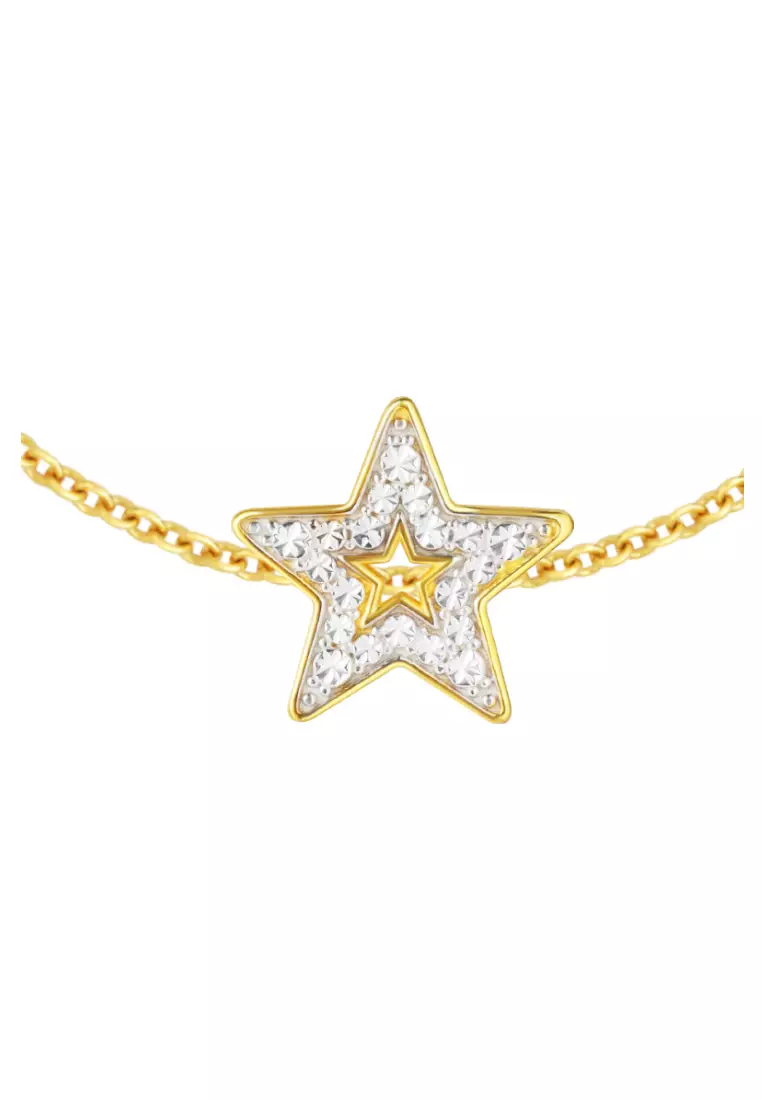 TOMEI Chomel Star Charm, Yellow Gold 916