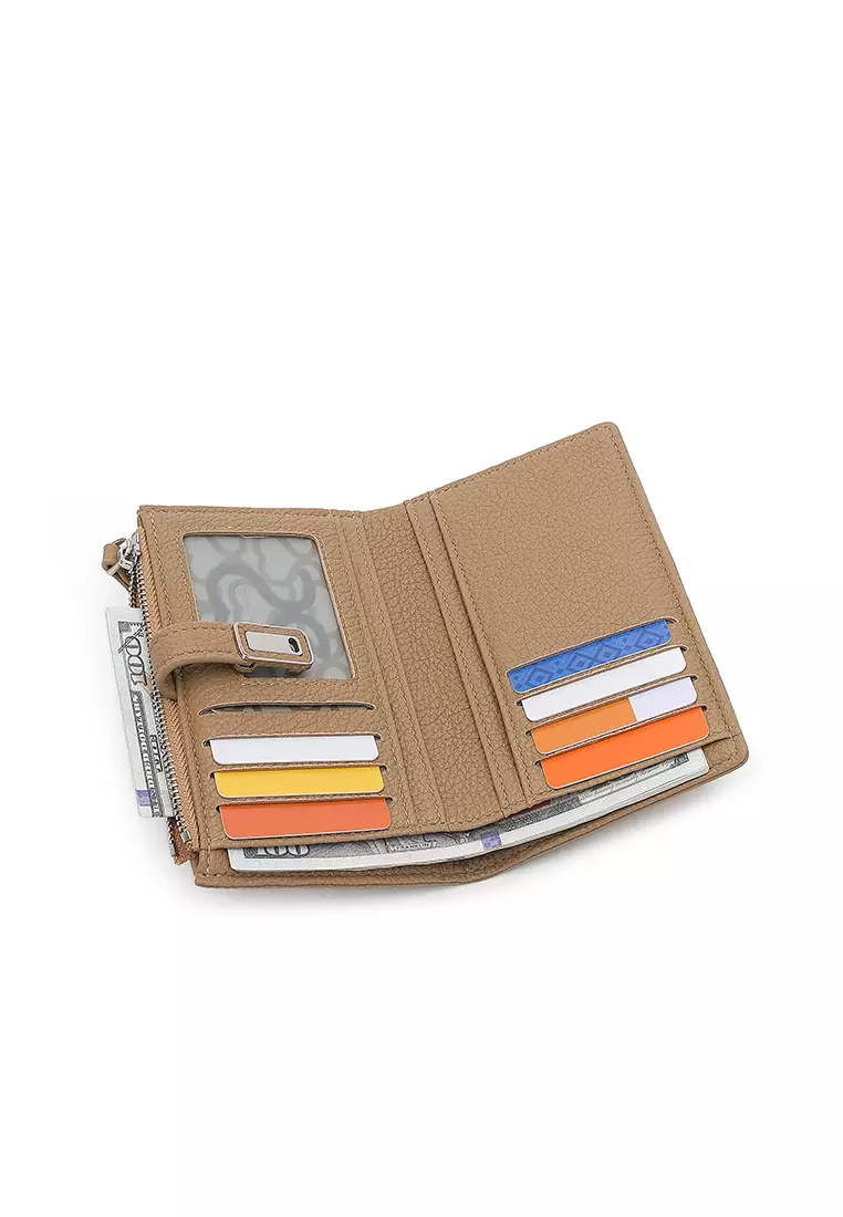 Women's Short Wallet / Purse - Khaki