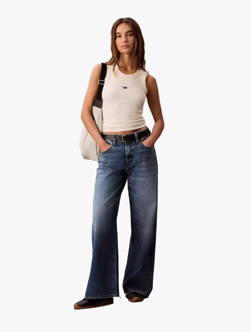 Calvin Klein - Modal Stretch Monogram Logo Graphic Tank Top