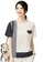 A-IN GIRLS white and navy Fashion Stitching Round Neck T-Shirt 0BF3EAAD873EC1GS_1