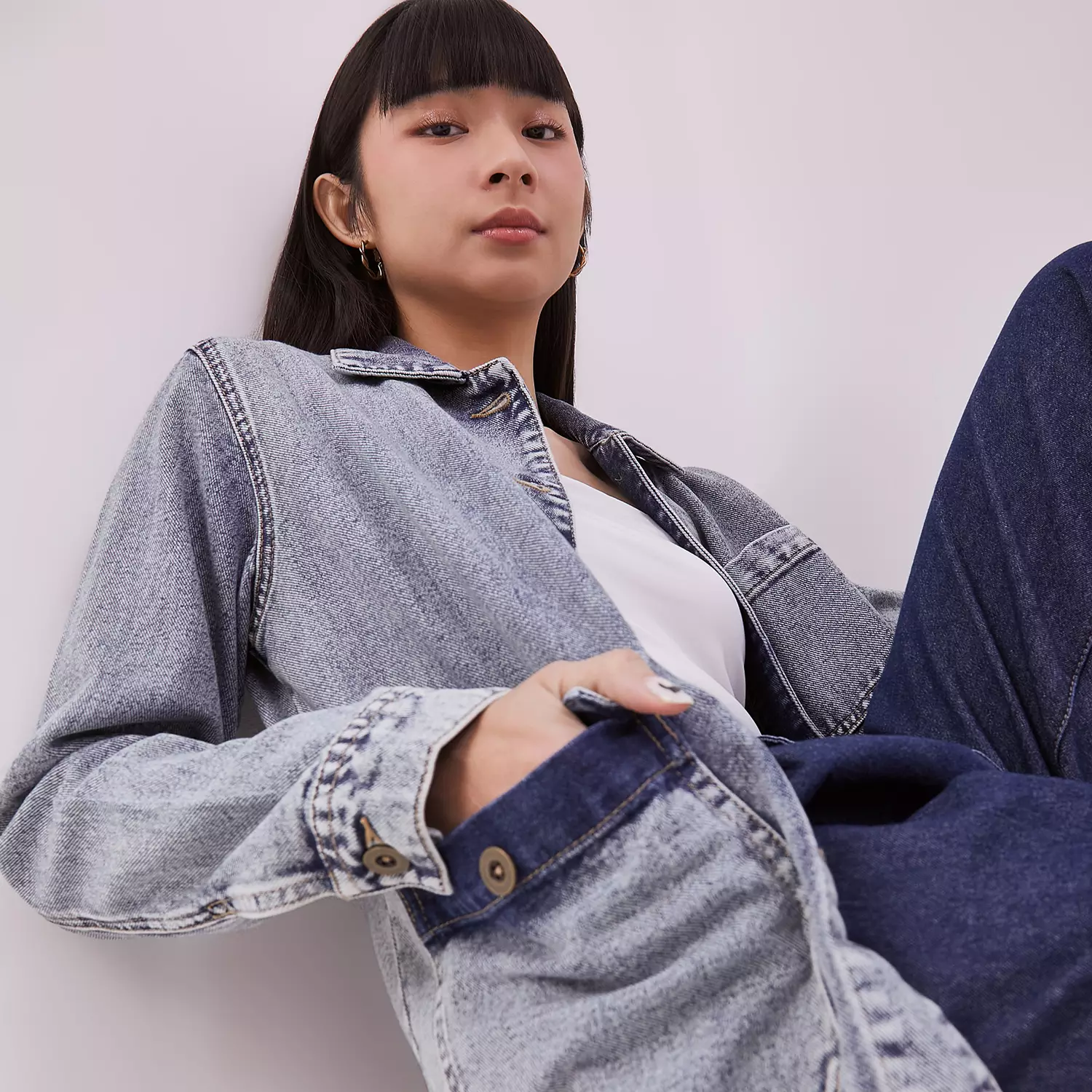 DUST Jaket Denim Saga Light Blue (D.61124)