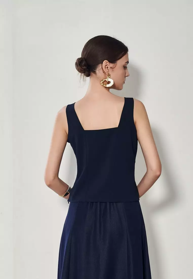 G2000 Bow Front Sleeveless Top