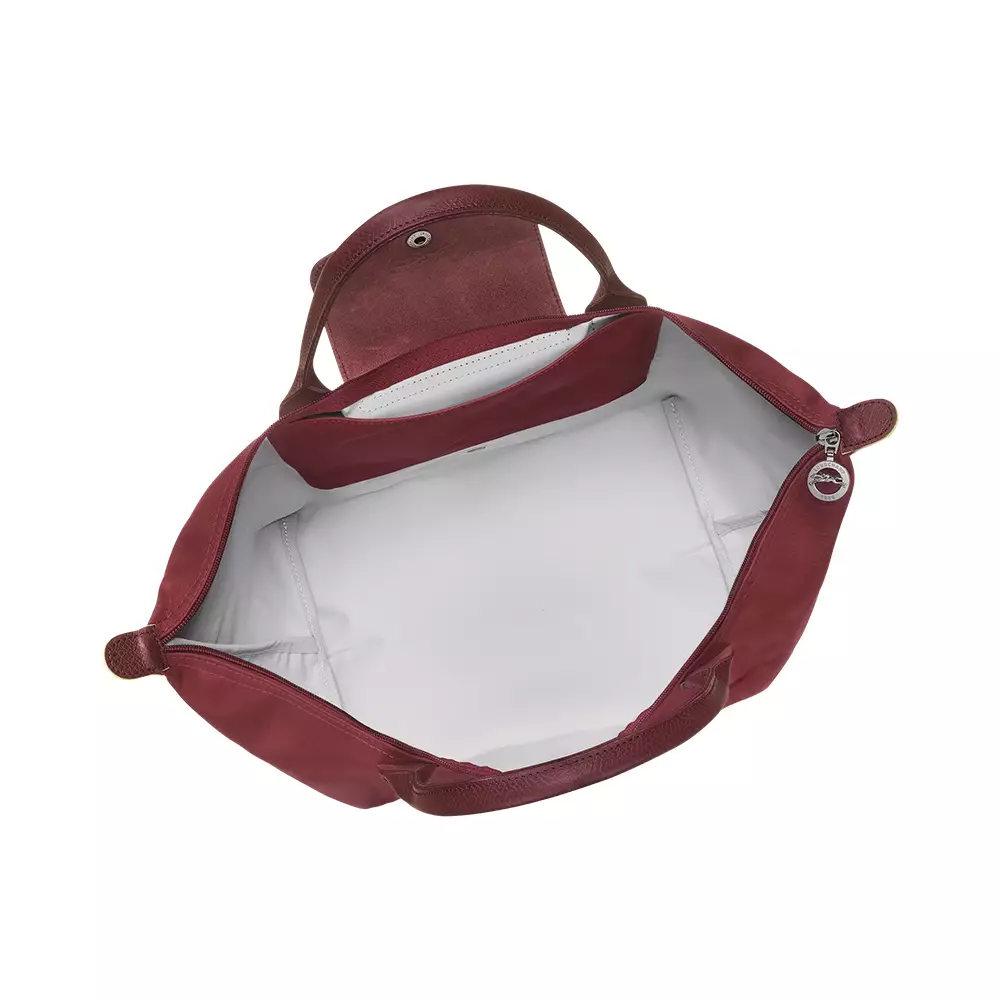 Le Pliage Green Medium Top Handle Bag Pomegranate