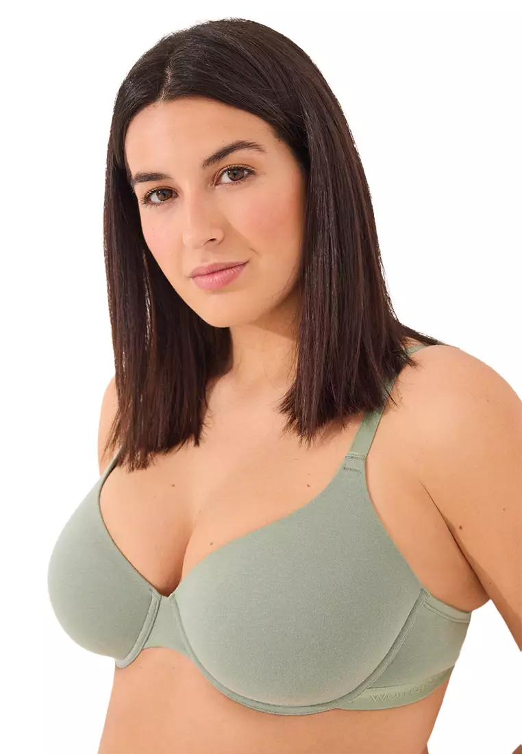 Beautiful Classic Bra In Khaki Cotton