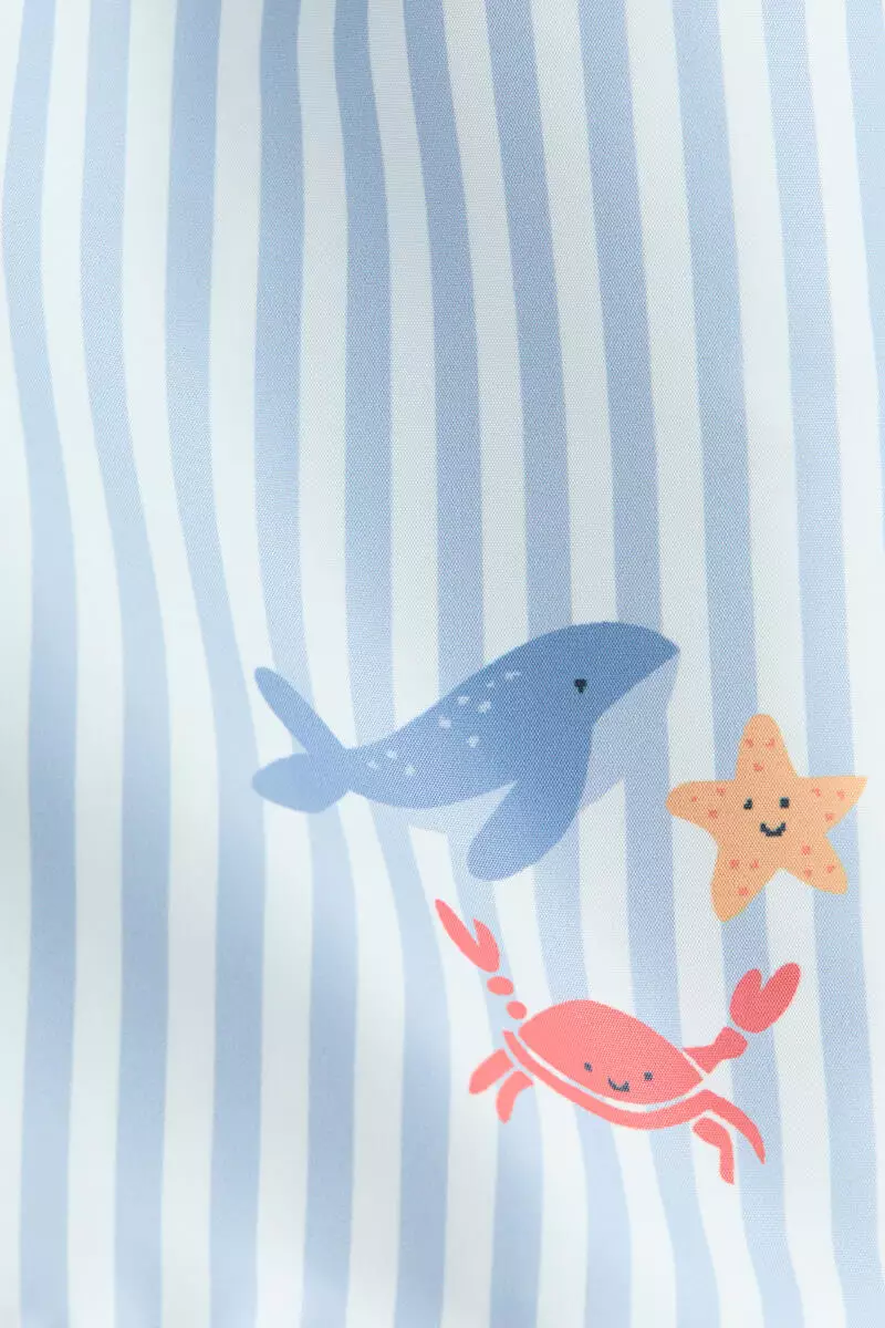 Patterned swim shorts