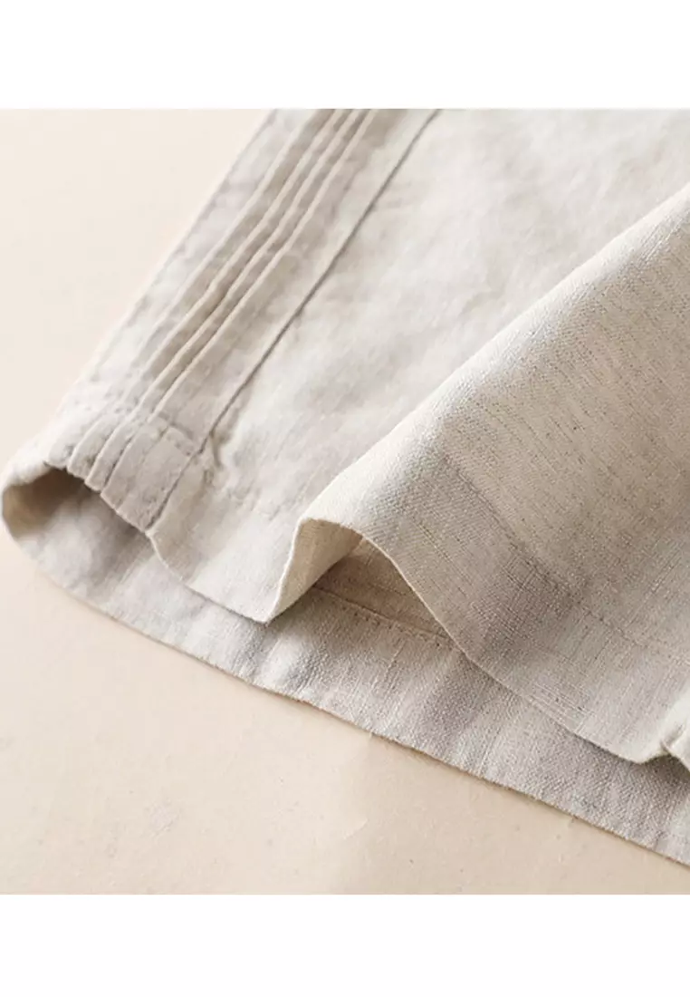 Loose Straight Cotton-flax Pants RZ9031