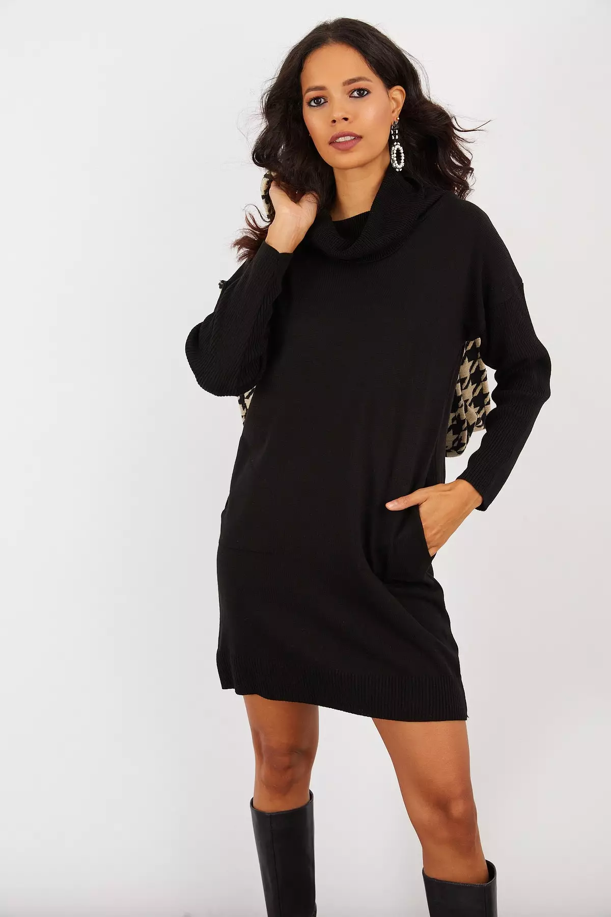 Jual Cool Sexy Turtleneck Knit Mini Dress Original 2025 ZALORA