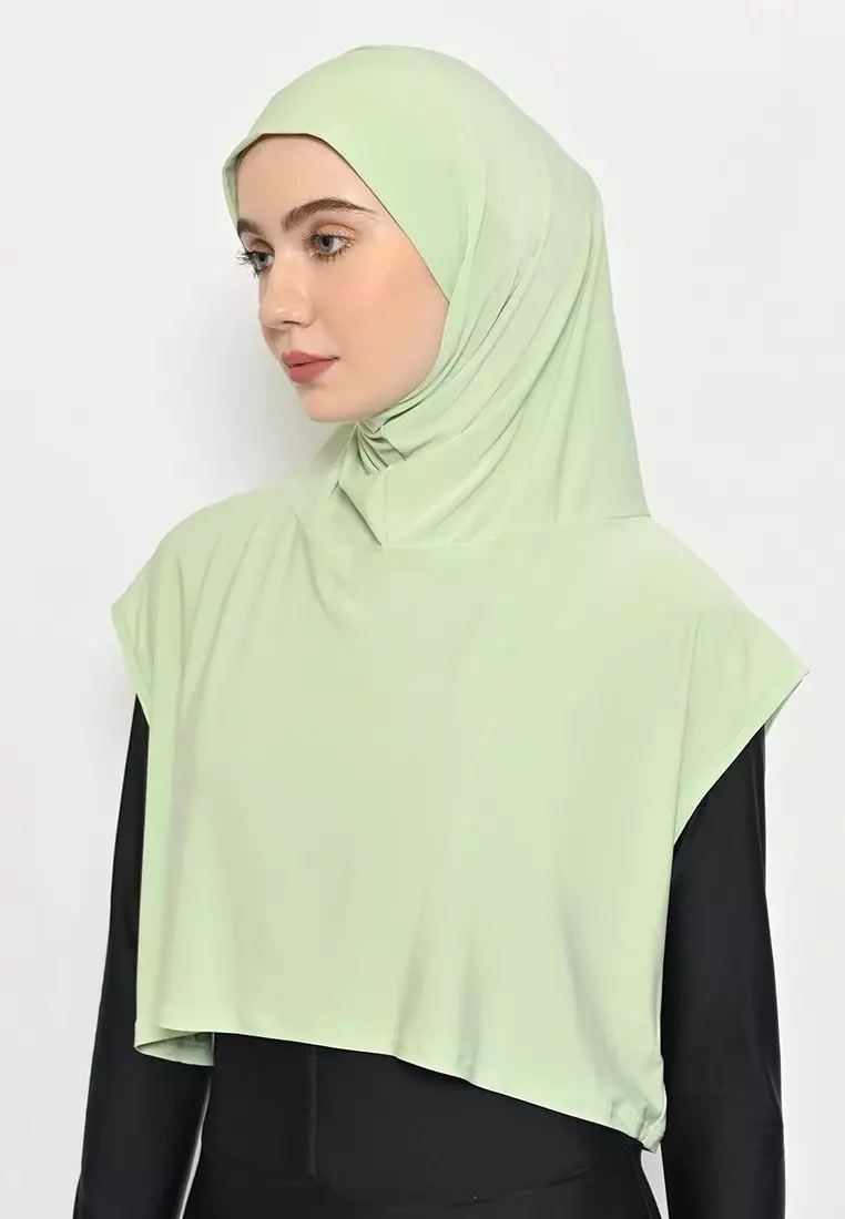 Alesha Hijab Outer Mint - Hijab Olahraga