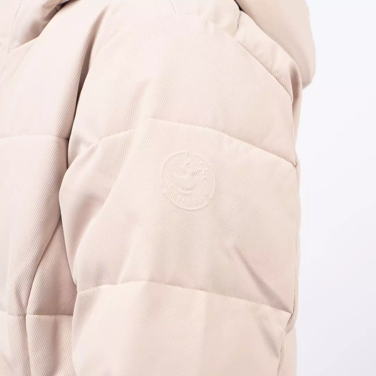 Finnian Animal Free Hooded Puffer Jacket Beige
