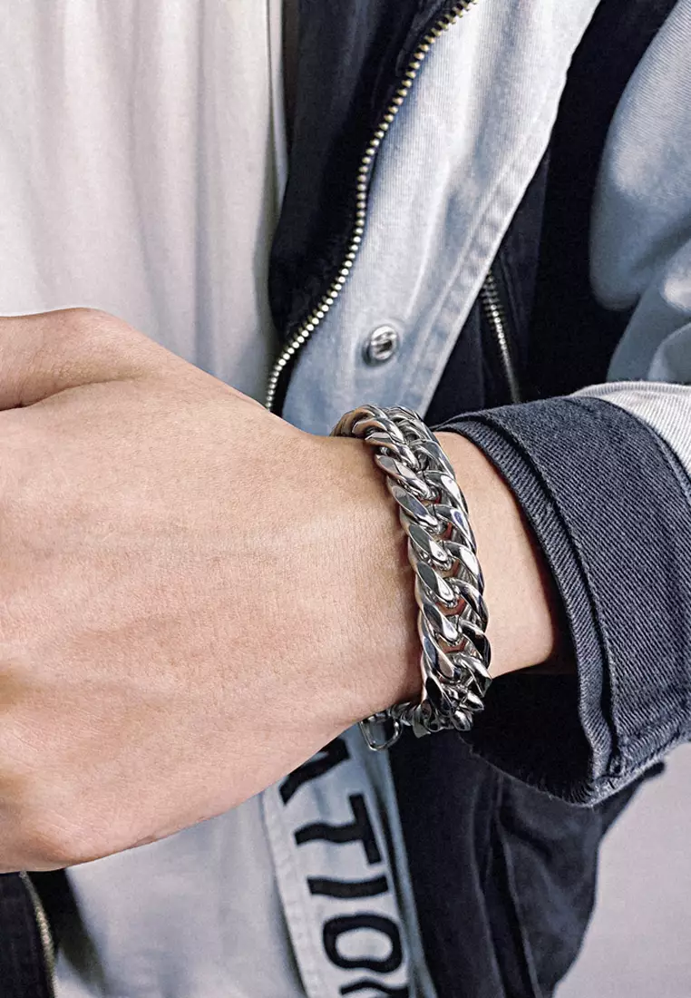型男粗獷鈦鋼手鏈