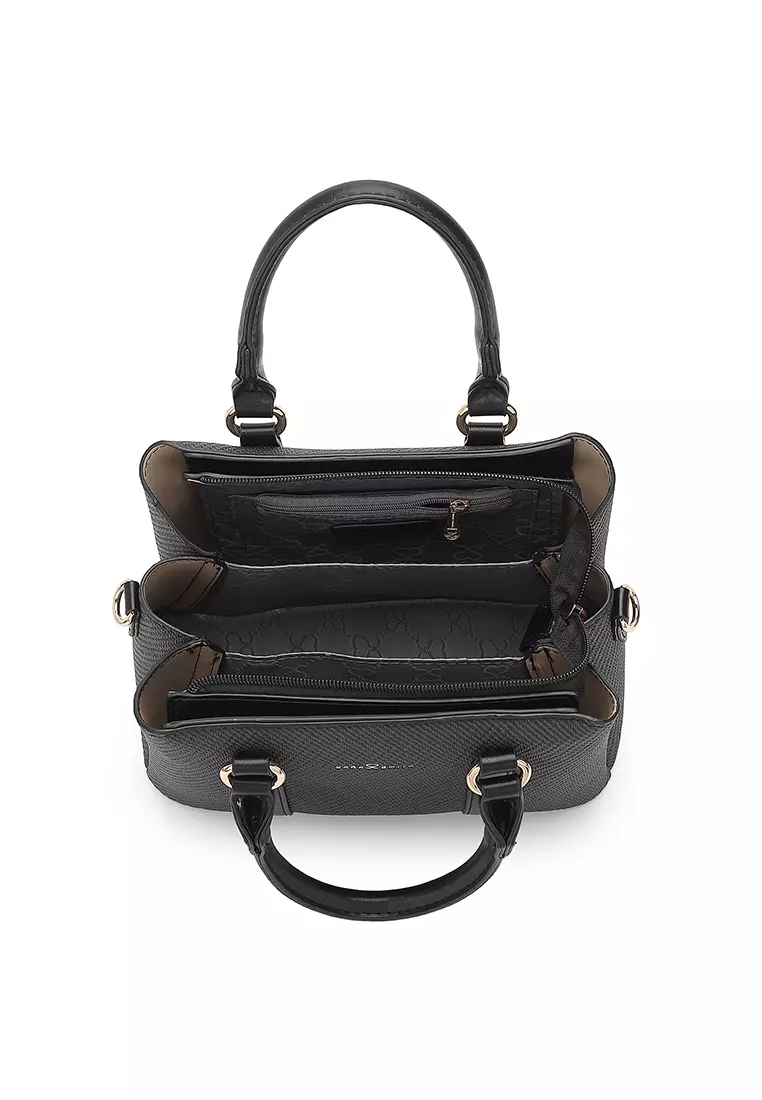 Women's Top Handle Bag / Sling Bag / Crossbody Bag / Shoulder Bag (Tas Tangan Wanita / Tas Selempang Wanita / Tas Bahu Wanita) - Hitam