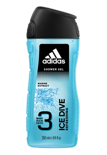 Buy Adidas Fragrances Adidas Ice Dive 3 In 1 Body Hair And Face Shower Gel For Him 250ml Online Zalora Malaysia