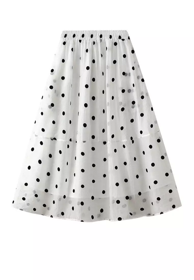 Polka dot net skirt sale