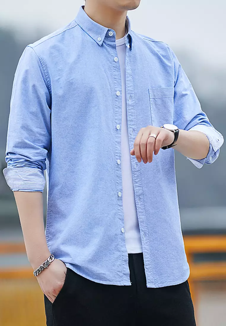 Slim Casual Long Sleeved Shirt C2001