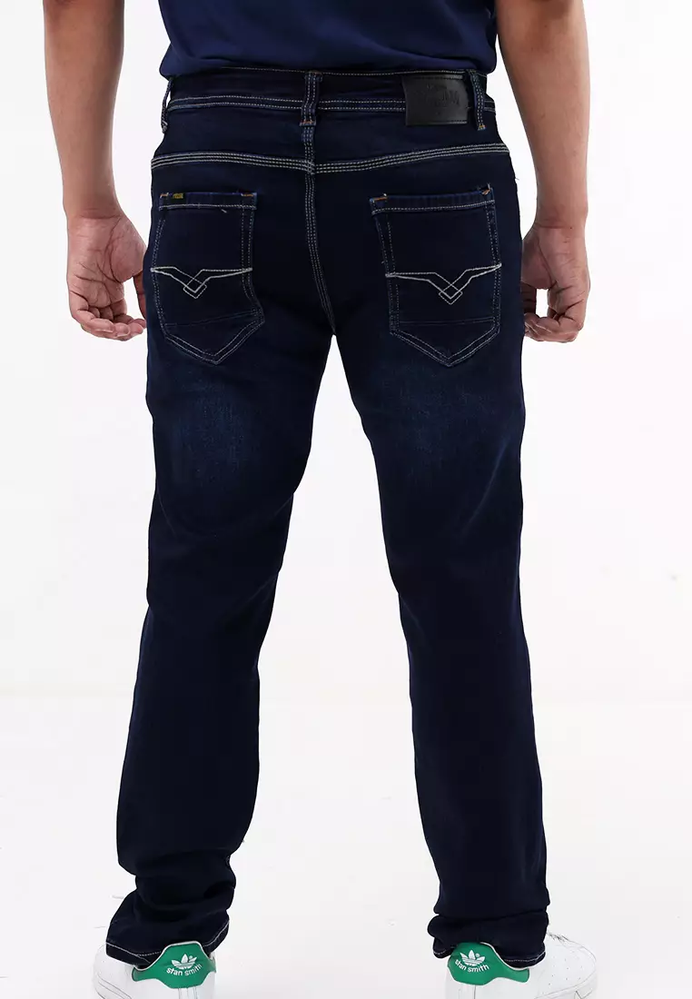 Denim Slim Tapered Fit Stretch Jeans