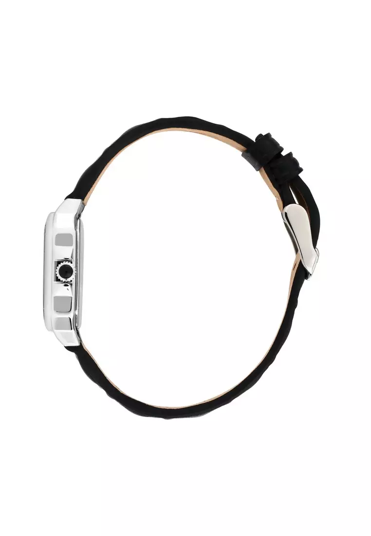 【2 Years Warranty】KARL LAGERFELD 33mm Women's Black Square Quartz Watch R0551102502