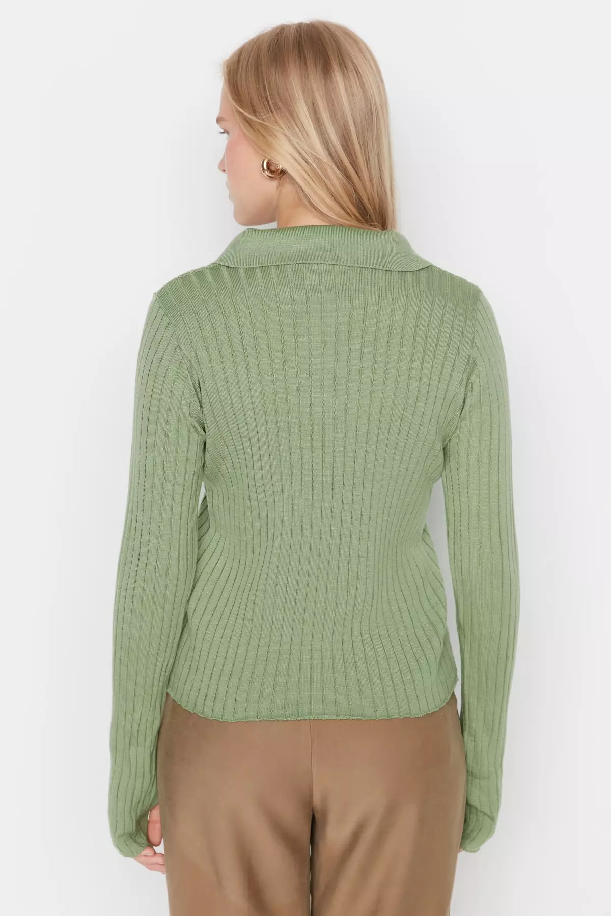 Polo Collar Knitwear Sweater