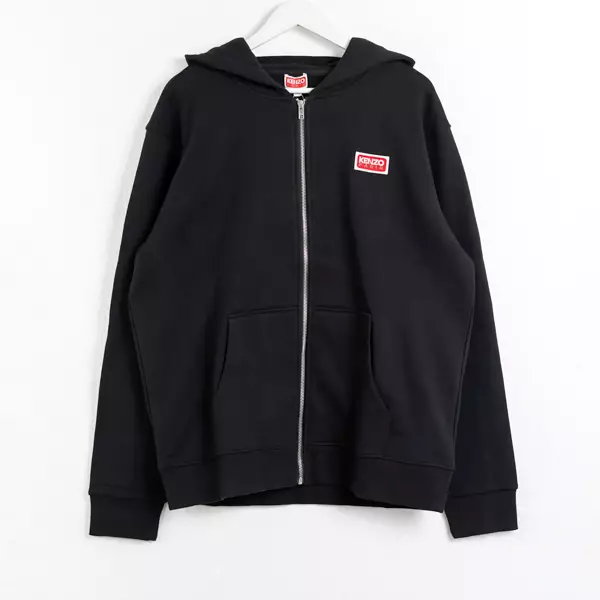 Jual Kenzo Jaket KENZO SQUARE RED BLACK ZIP HOODIE 100% ORIGINAL