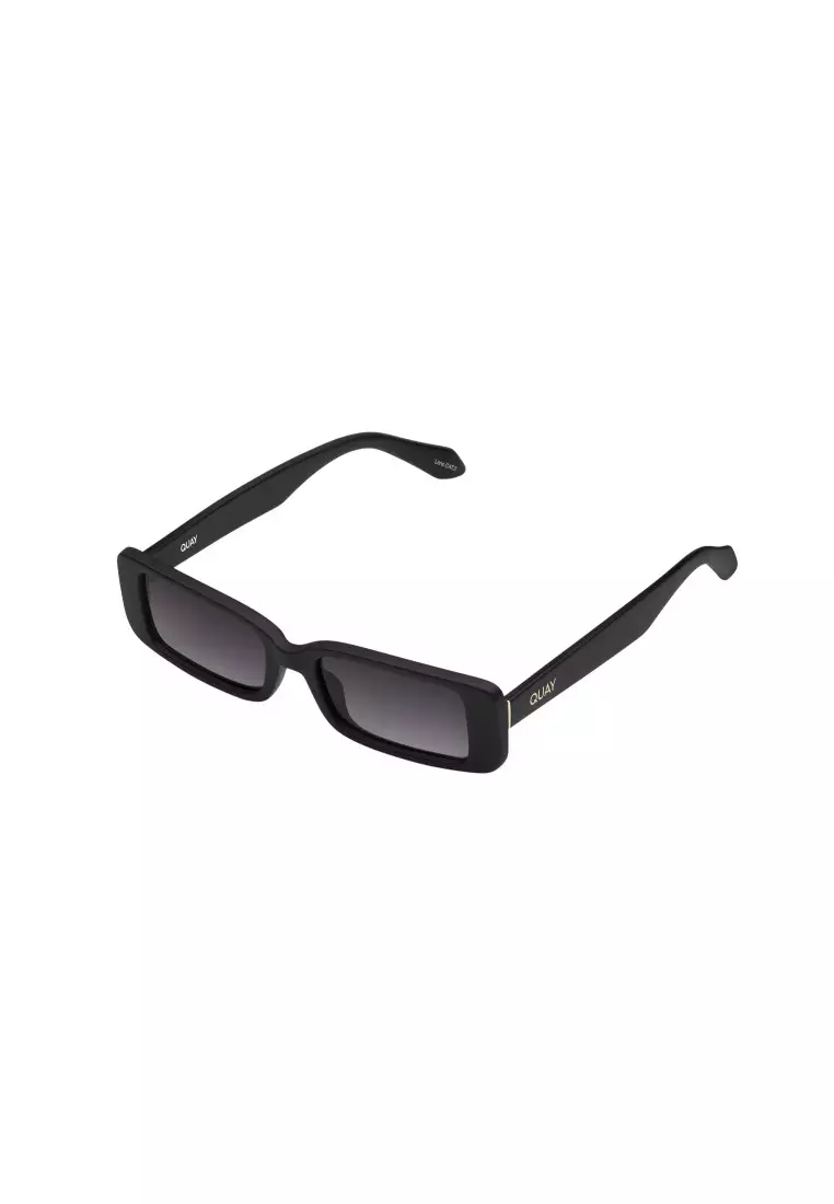 Buy QUAY QUAY Art School Sunglasses - Matte Black/Smoke  display picture 1