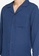ZALORA BASICS navy Revere Collar Linen Blend Shirt 0106BAA3B94CD2GS_3
