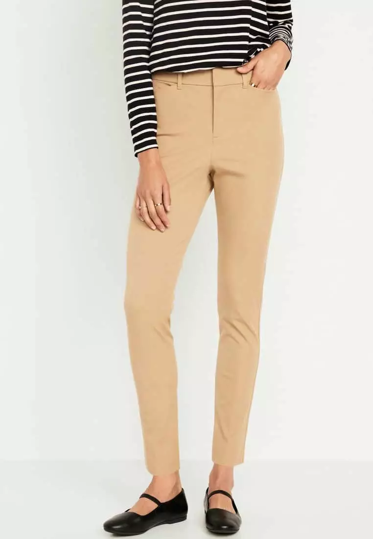 High-Waisted Pixie Skinny Ankle Pants For Women