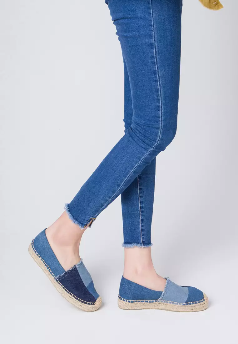 Color Matching Denim Espadrilles HB1111